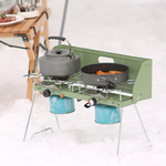 Foldable Portable Camping Double Burner Gas Stove