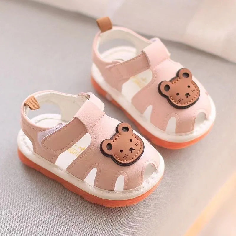 Softpaw Teddy Bear Soft Sole Baby Sandals - Image 3