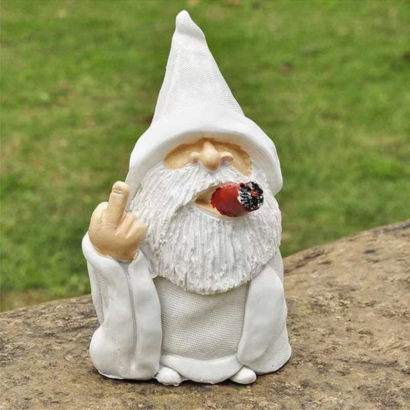 Angry Middle Finger Garden Gnome Decor - Image 5