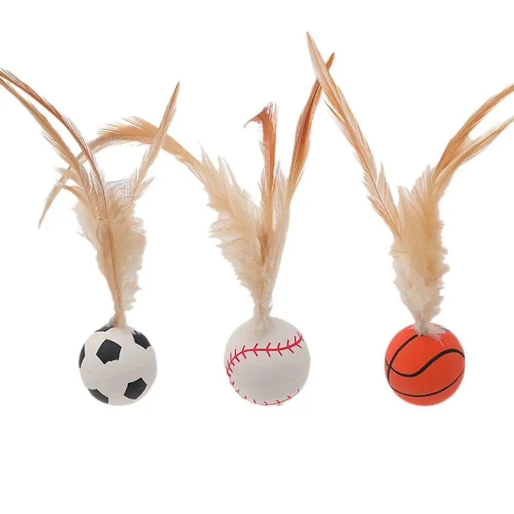 Feather Ball Cat Teaser Interactive Toy - Image 4