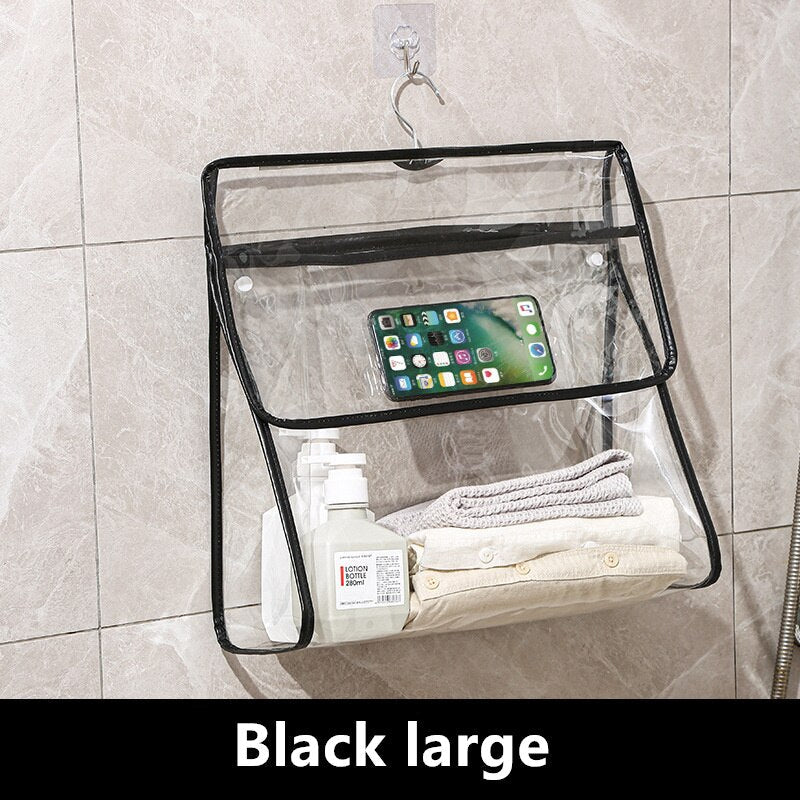 Waterproof Transparent Hanging Bathroom Organizer Bag - Image 8