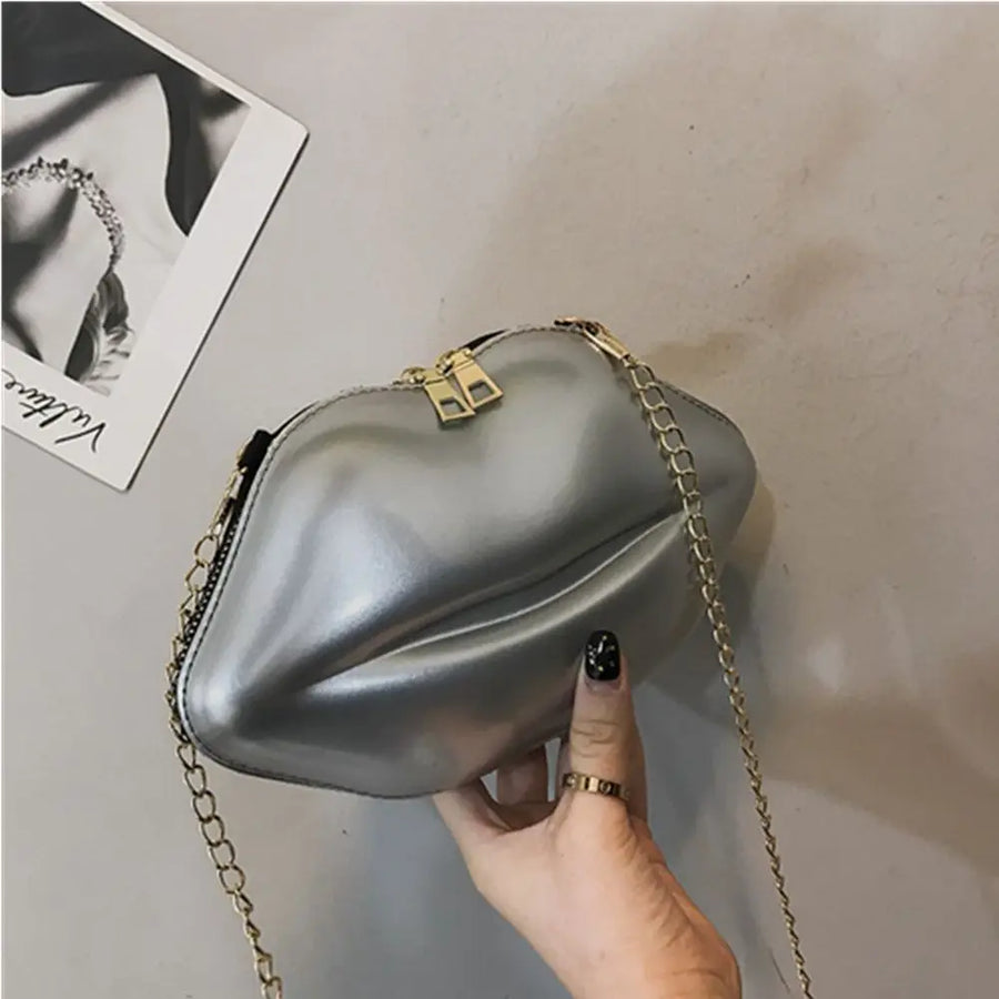 Kiss Me Lips Crossbody Bag