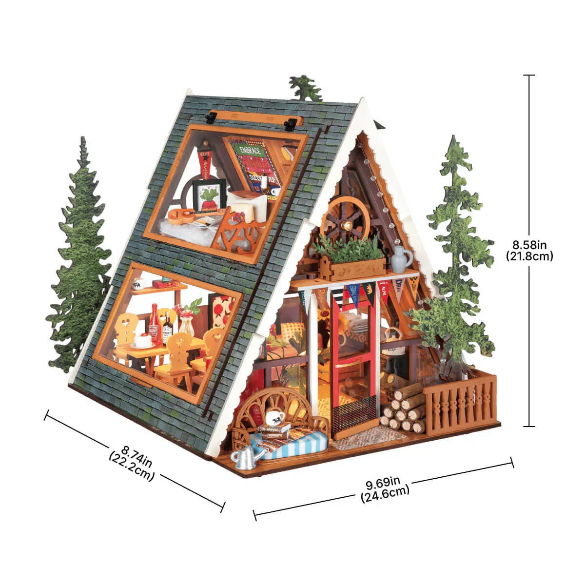 Woodland Dream Miniature Cabin DIY Craft Kit - Image 6