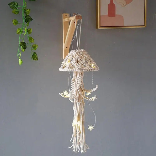 Artistic Jellyfish Dream Catcher Handmade Lamp - Image 0