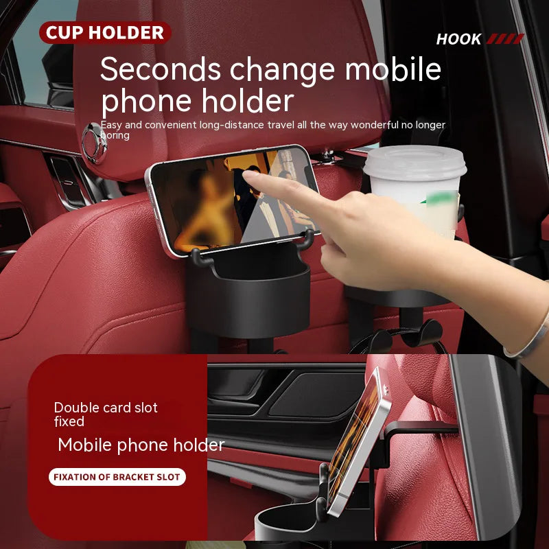 Multifunctional All-Round Car Back Seat Cup Device Holder