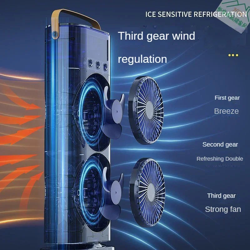 Portable Double Fan Cooling Spray Air Conditioning - Image 5
