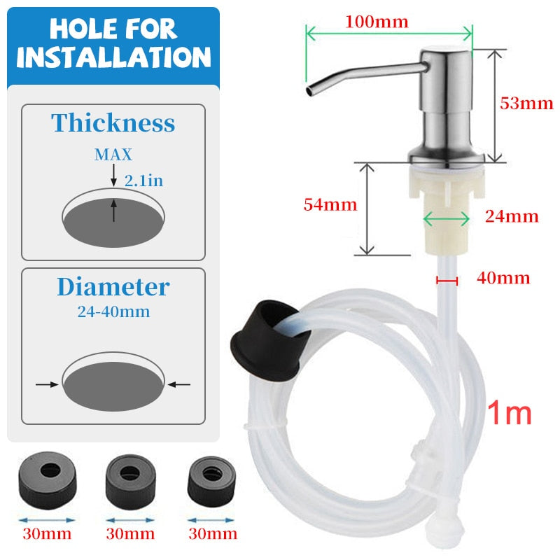 Kitchen Sink Built-in Liquid Soap Dispenser Kit - Image 9
