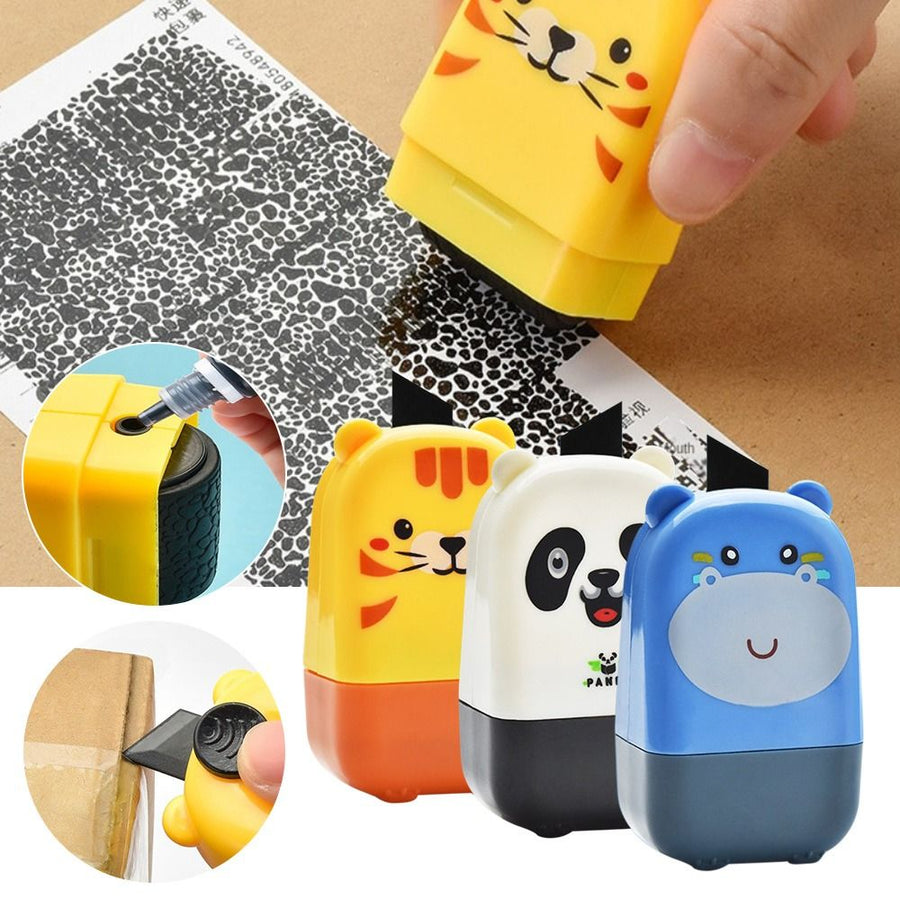 Mini Cartoon ID Protection Roller Stamp - Image 0