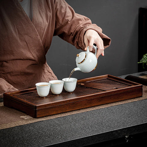 Bamboo Solid Wood Tea Ceremony Tray - Image 0