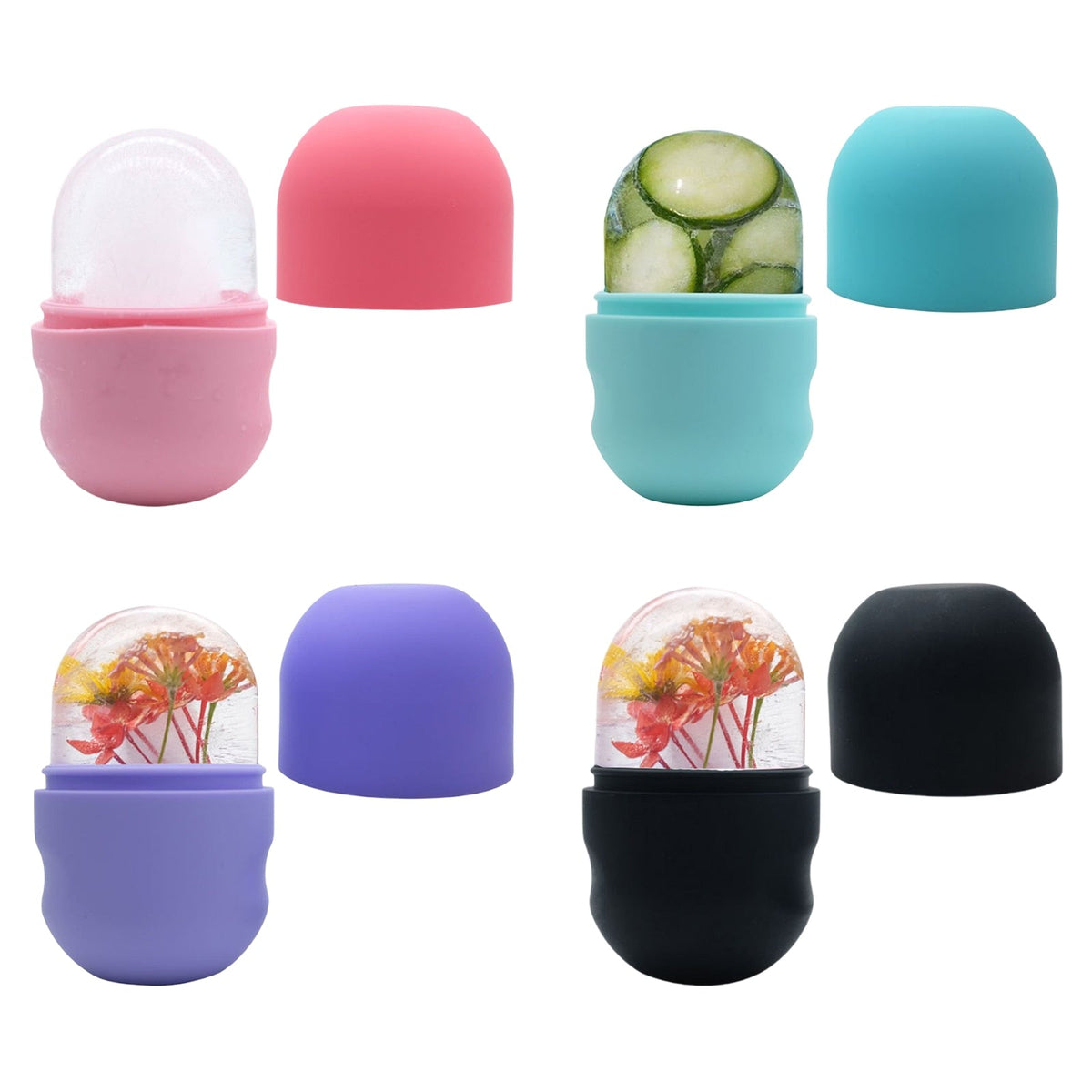 2Pcs Reusable Ice Cold Massage Roller