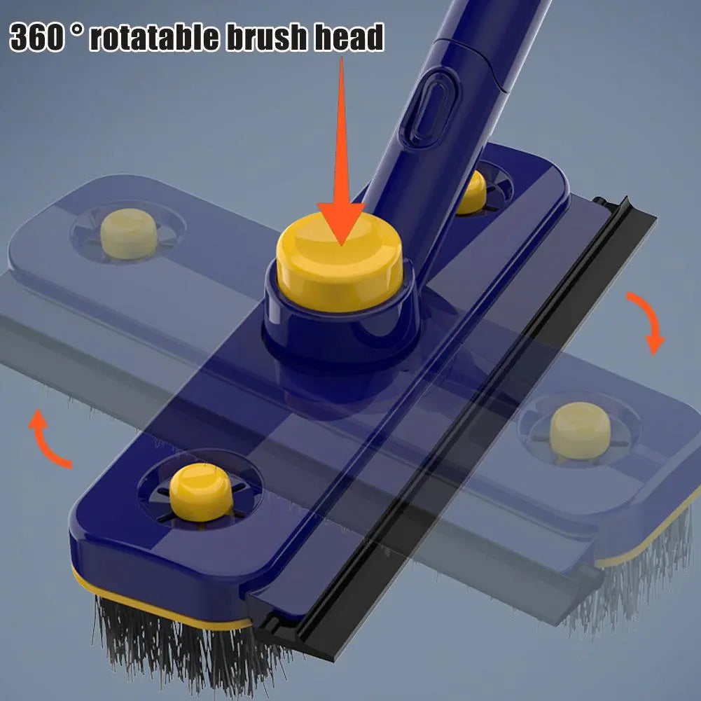 2in1 V-Shaped Long Handle Floor Scrub Edge Cleaner Brush · Mavigadget