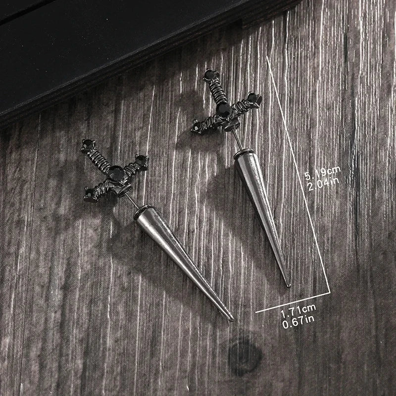 Gothic Sword Drop Earring - Image 5
