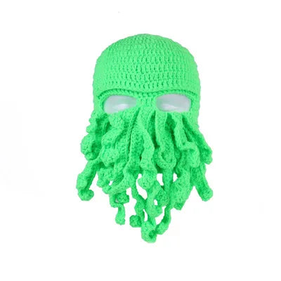 Octopus Tentacle Knitted Face Winter Mask - Image 4