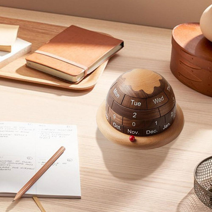 Unique Planet Wooden Table Calendar - Image 7