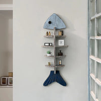 Nordic Fish Wooden Shelf - Image 0