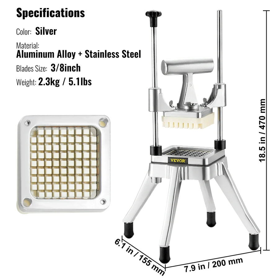 Manual Slicing Stainless Steel Commercial Vegetable Slicer - Image 6