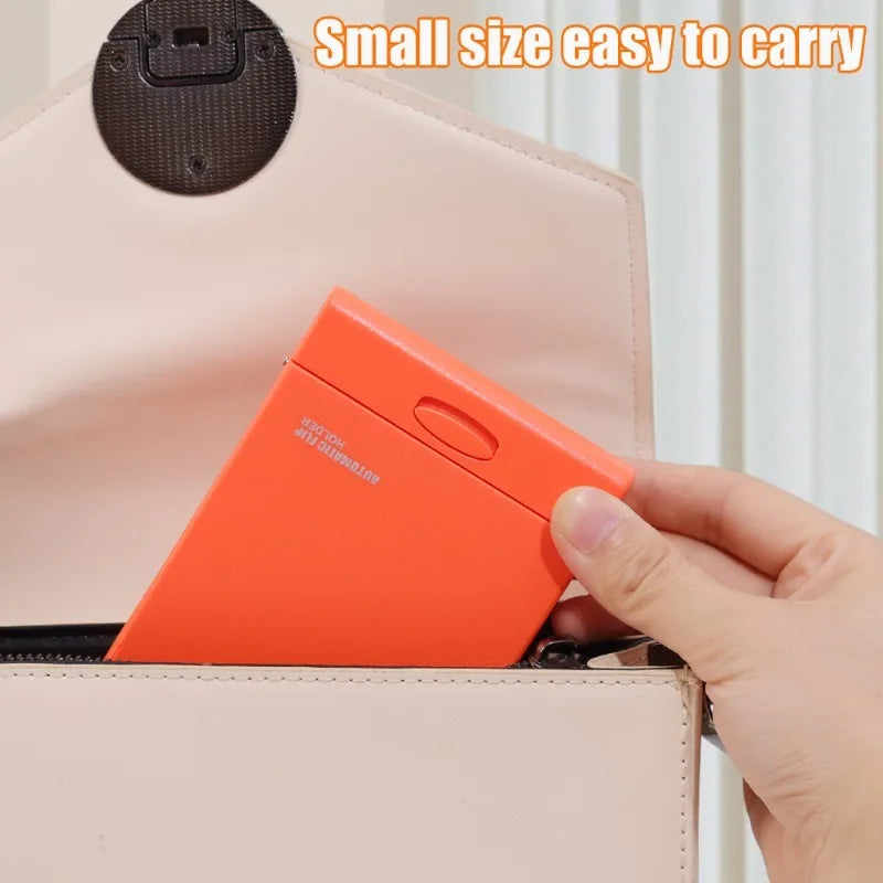 Auto Flip Makeup Mirror Phone Holder - Image 2