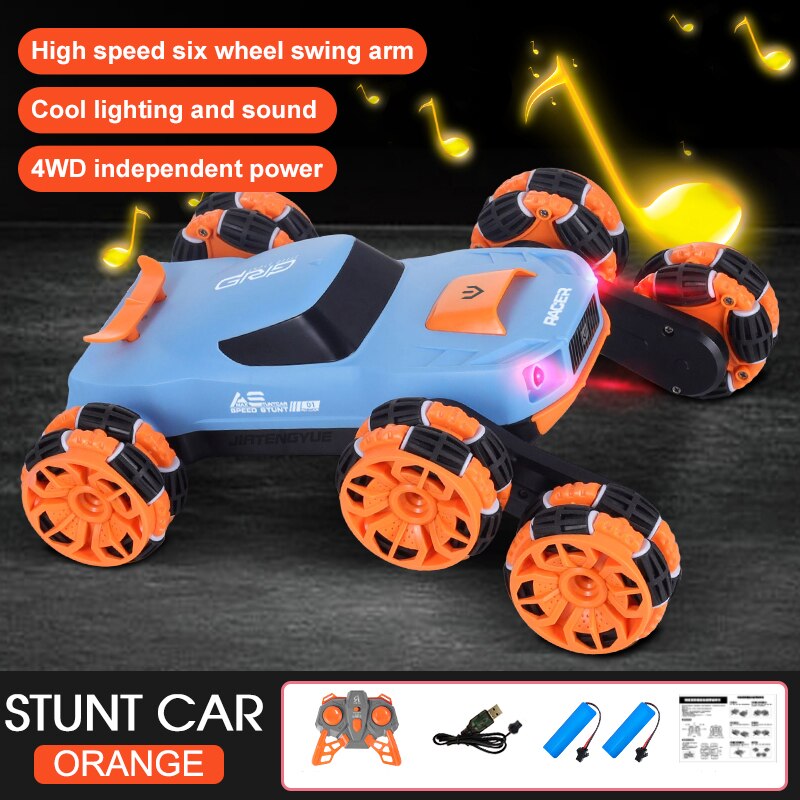 Six-Wheel Electric RC Stunt Toy Car - Image 9