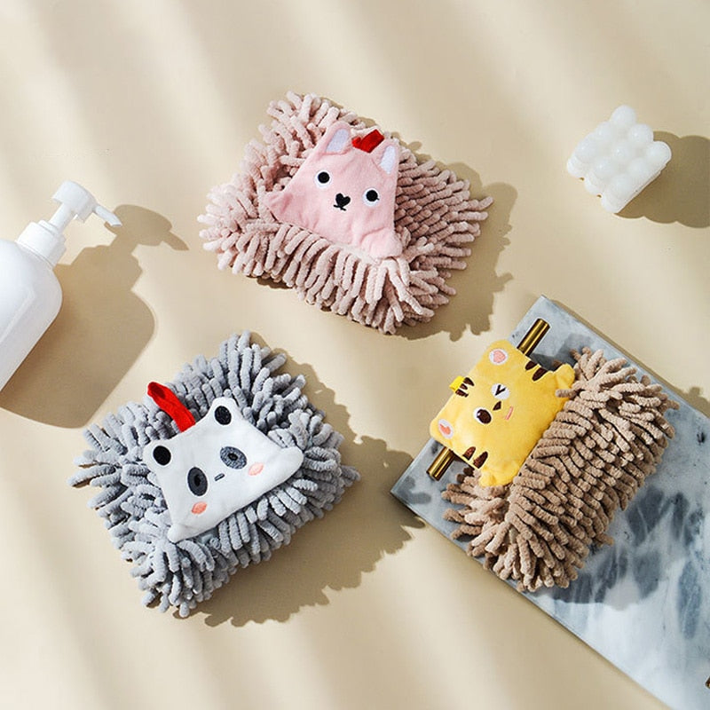 Quick Water Absorber Bear Plush Hand Towel - Image 2