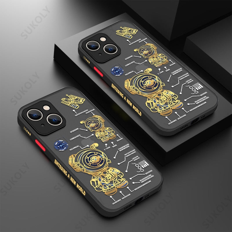 Space Road Relax Astronaut iPhone Case - Image 4