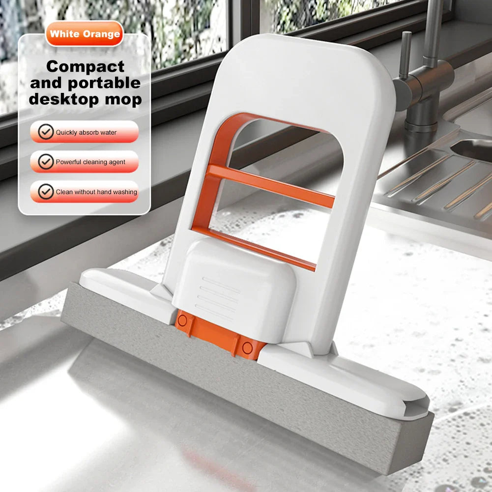 Scratch-Safe Compact Dual Texture Sponge Mop - Image 1