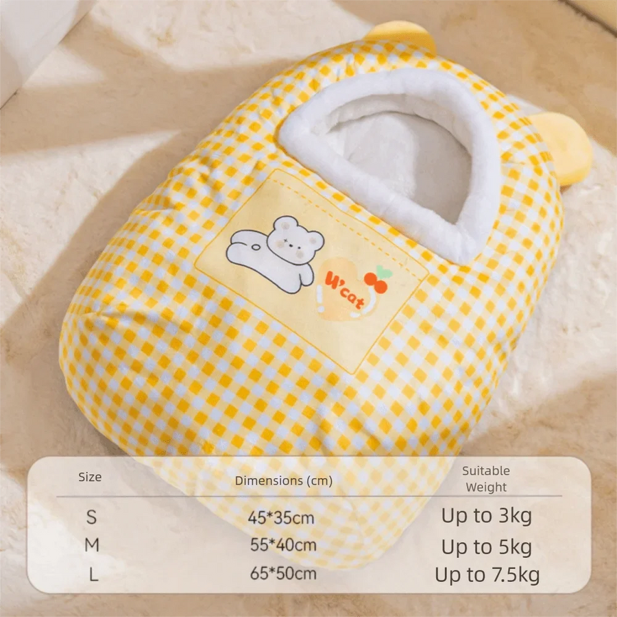 Snuggle Dreams Comfy Cat Bed House - Image 7