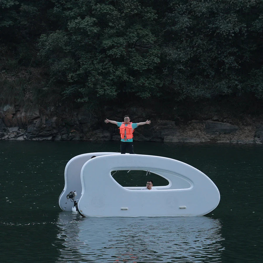 Futuristic Capsule Inflatable Fishing Boat - Image 7