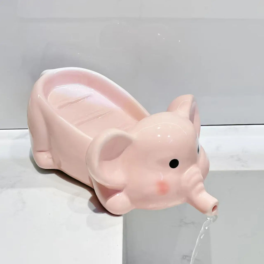 Tusk & Suds Elephant Soap Drain Holder