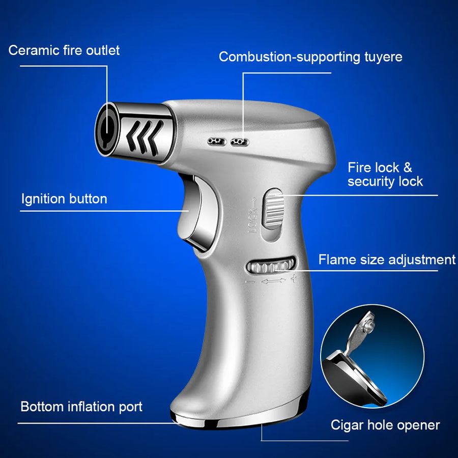Portable Butane Torch Jet Flame Windproof Lighter - Image 11