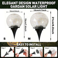 Solar-Powered Glass Ball Magical Garden Light - Image 6