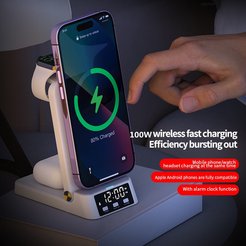 4in1 Foldable Fast Wireless Charging Dock