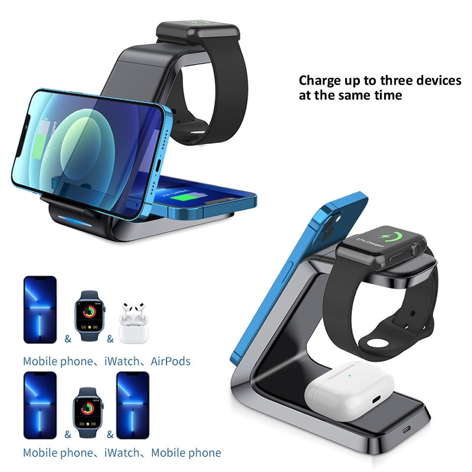 3in1 Magnetic Wireless Charger Stand