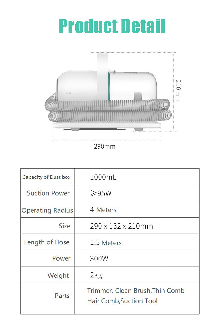 6in1 Electric Pet Grooming Vacuum Cleaner - Image 7