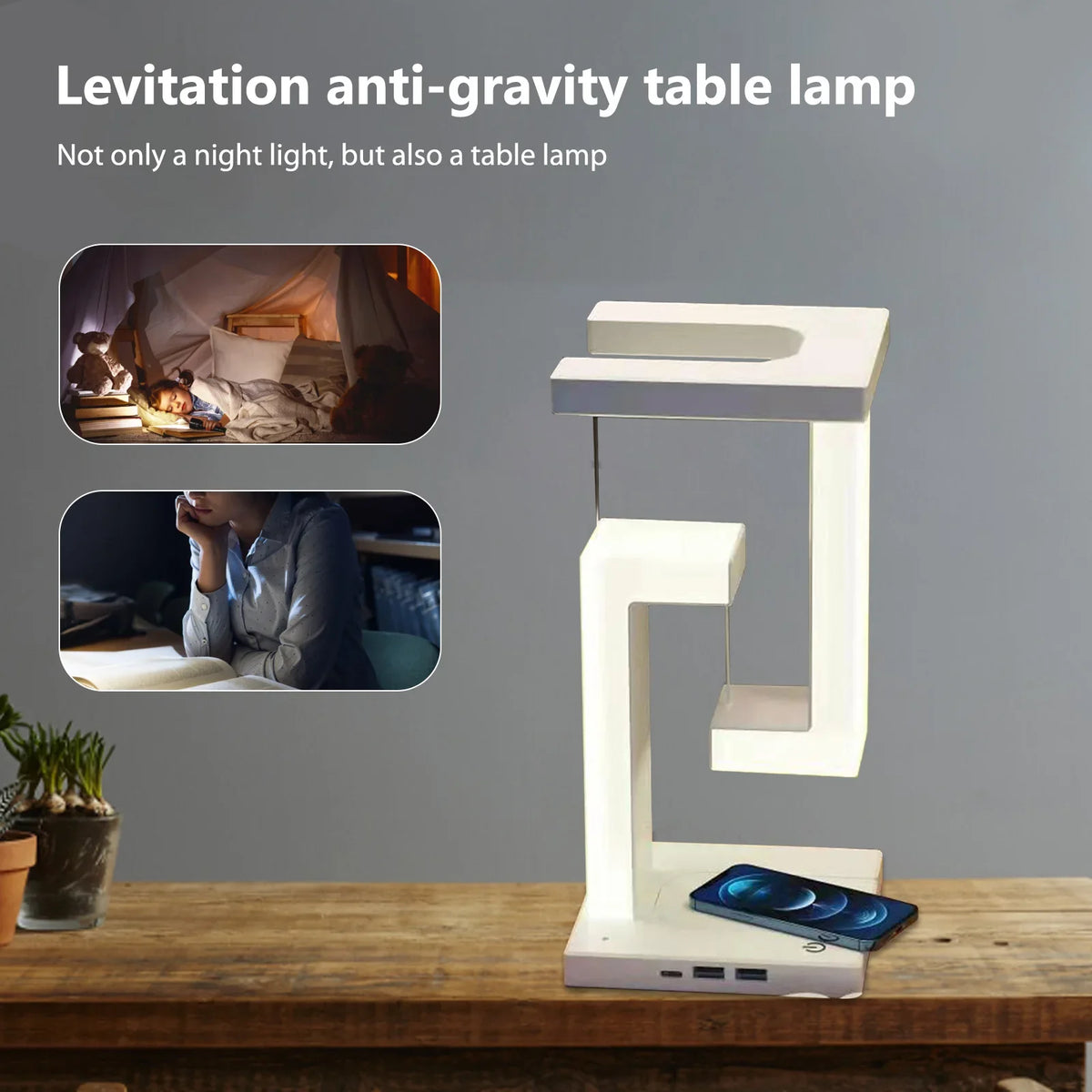 Anti Gravity Orbit Wireless Charging Night Lamp