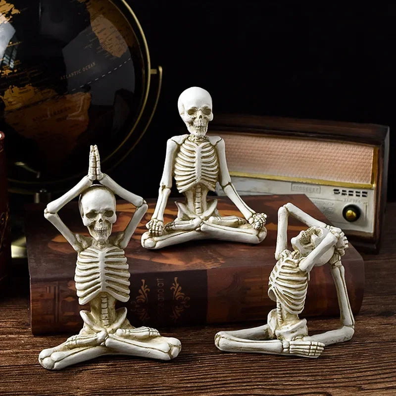 Yoga Master Skeleton Figurine - Image 0