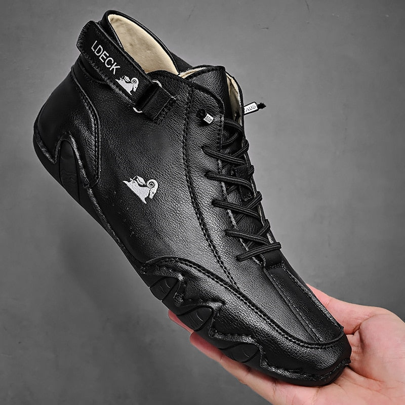 Italian Style Leather Casual Boots - Image 6