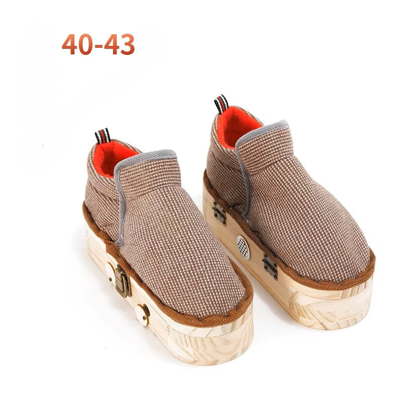 Natural Wood Herbal Heat Circulation Therapy Boots - Image 6