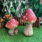 Outdoor Fairy Mushroom Resin Garden Decor