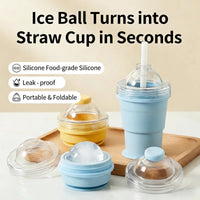 RoundRoll Foldable Silicone Ice Ball Drink Cup - Image 5