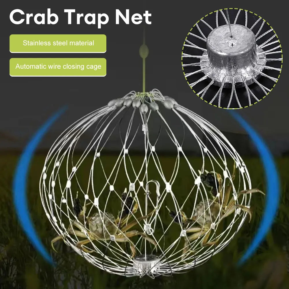 Collapsible Easy Open Trap Steel Fishing Net