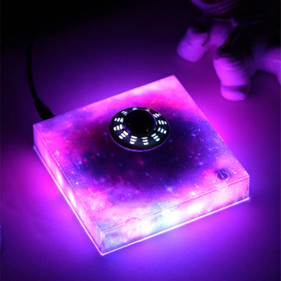 Magnetic Levitating Spaceship Rotating LED Night Lamp - Image 3
