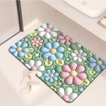 Non-Slip Cartoon Colorful Fun Quick Water Absorbent Mat