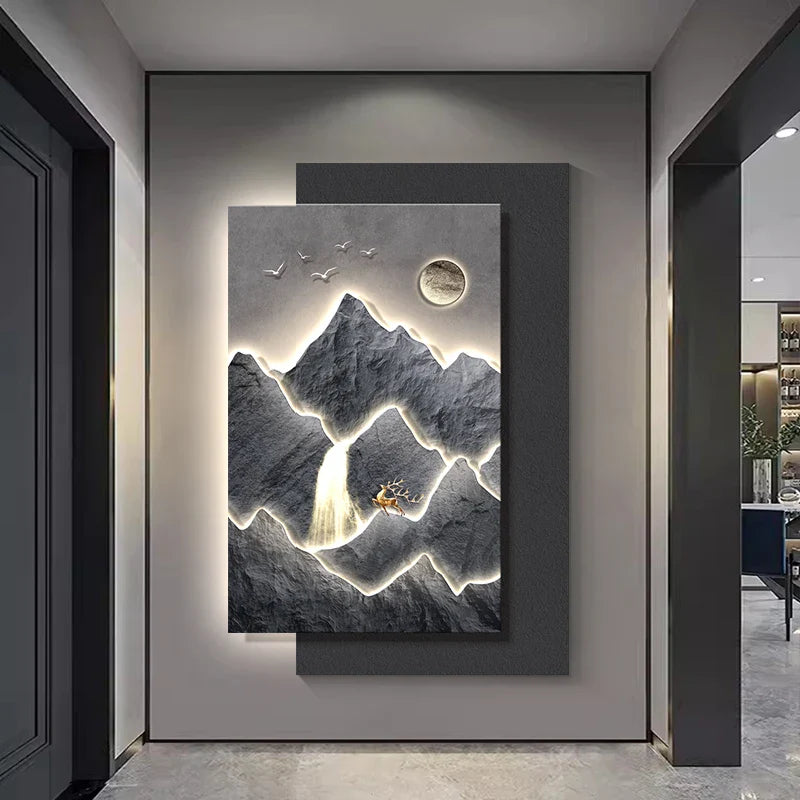 Mountain Landscape Modern Wall Art - Image 2