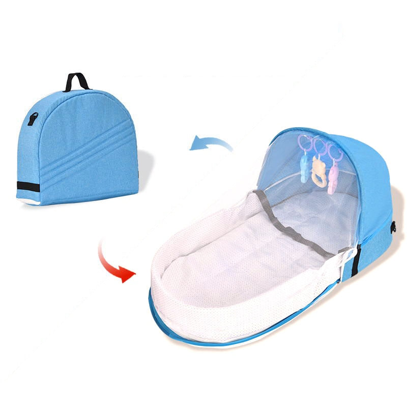 Portable Foldable Crib Baby Nest Backpack