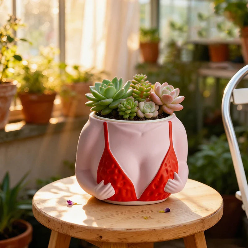 Beach Body Bikini Plant Pot