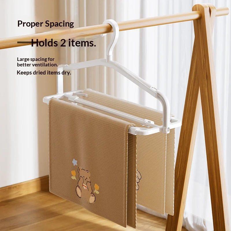 Fold Away Extendable Laundry Hanger Rack - Image 3