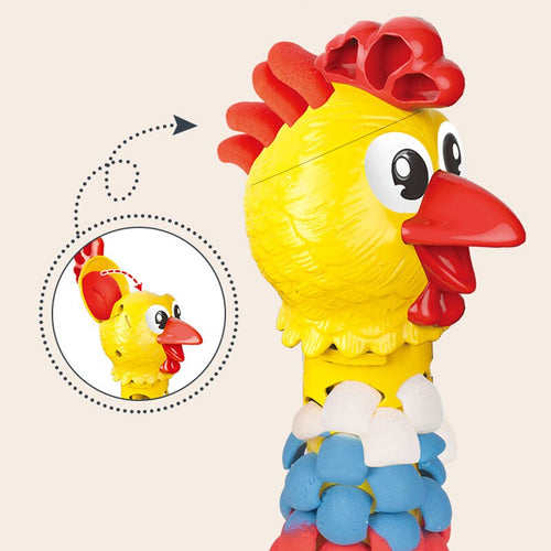 Colorful DIY Silly Feathered Chicken Toy - Image 0