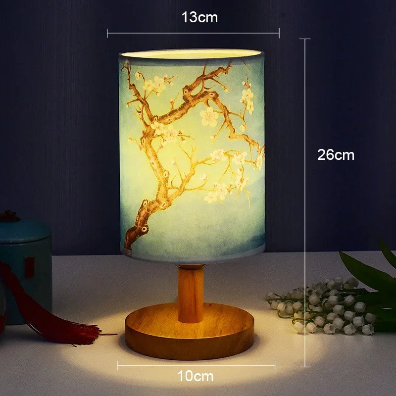 Sakura Glow Oriental Blossom Bedside Table Lamp - Image 8