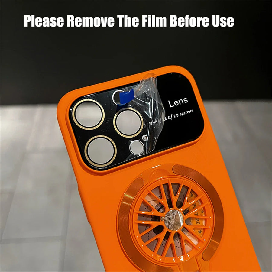 Rotation Heat Camera Protection iPhone Stand Phone Case - Image 2