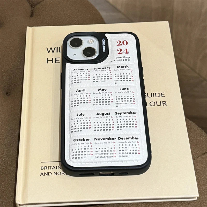 2024 Calendar Time Wrap iPhone Case